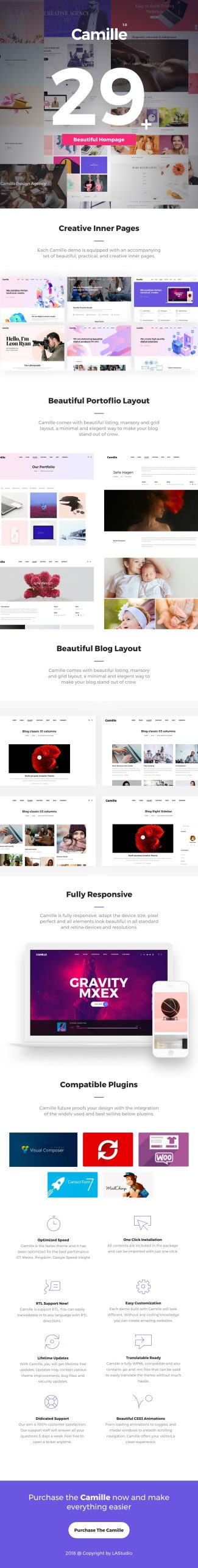 Camille - Multi-Concept WordPress Theme