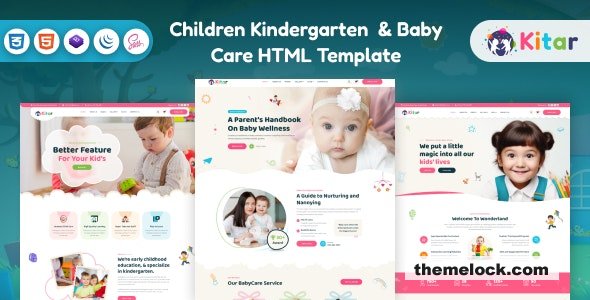 Kitar - Children Kindergarten & Baby Care HTML Template