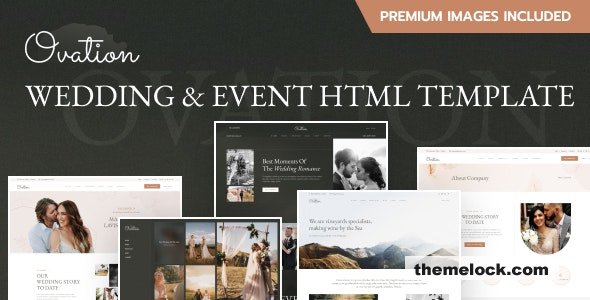 Ovation Wedding & Event Photography HTML Template