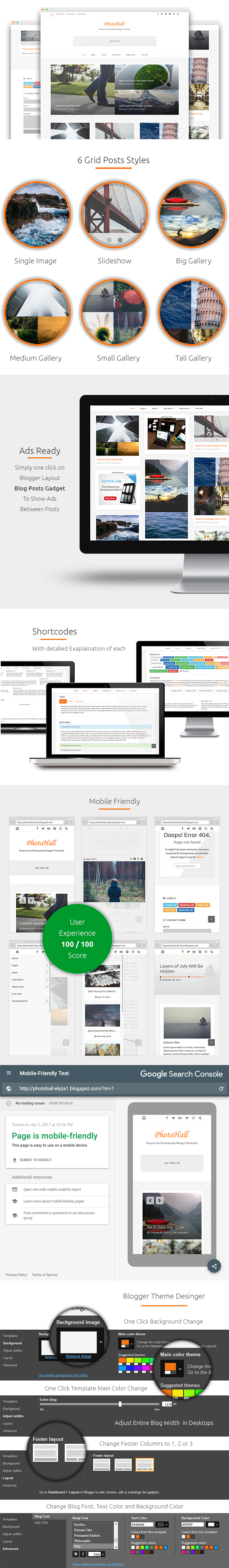 PhotoHall Responsive Photography Blogger Theme