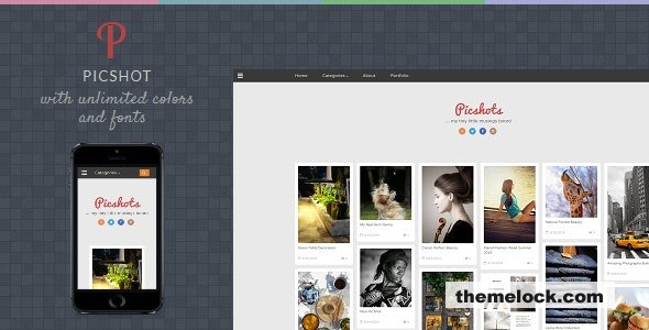 PicShots Responsive Blogger Template