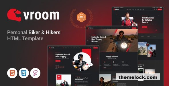 VROOM Personal Bikers and Hikers HTML Template