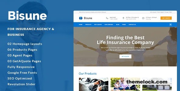 Bisune Insurance Agency and Business HTML5 Template