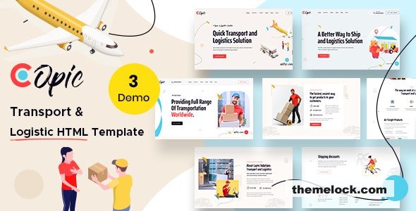 Copic Logistics HTML Template