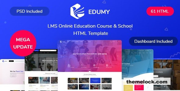 Edumy LMS Online Education Course WordPress Theme