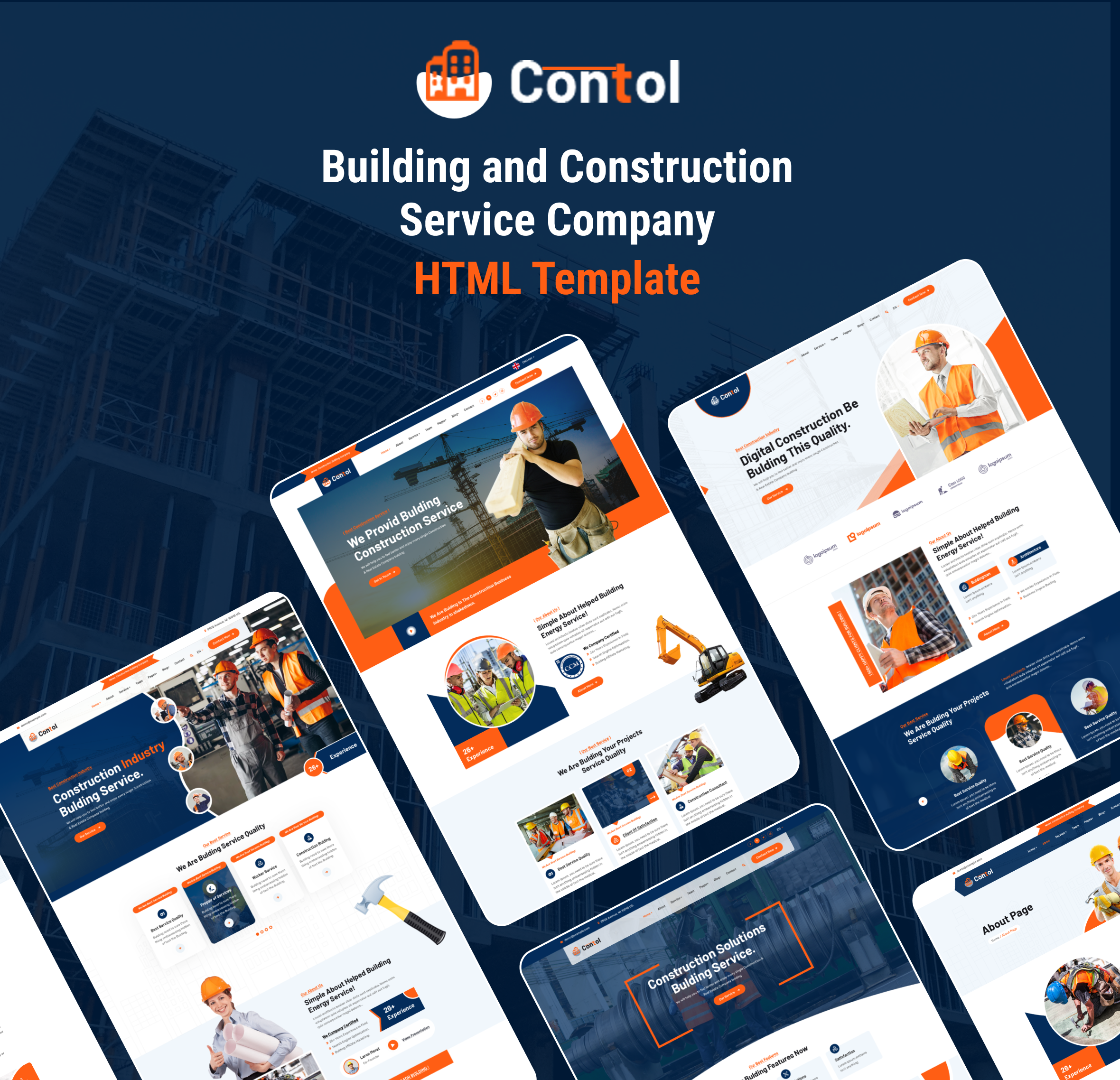 Contol Construction HTML Template