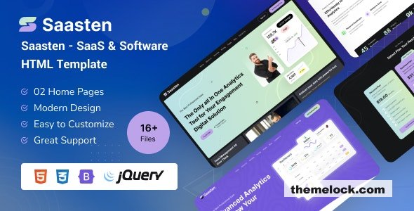 Saasten - SaaS and Software HTML Template